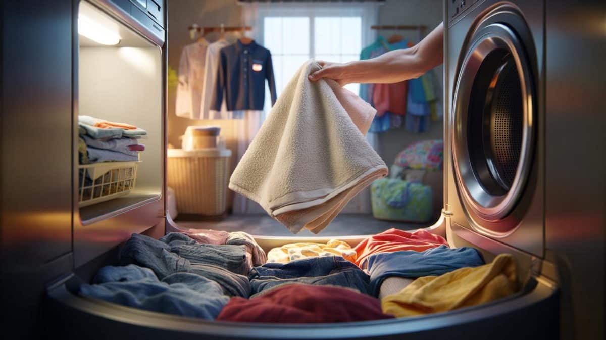 The simple reason why putting a dry towel into the dryer with your wet clothes can cut the drying cycle time by almost fifty percent
