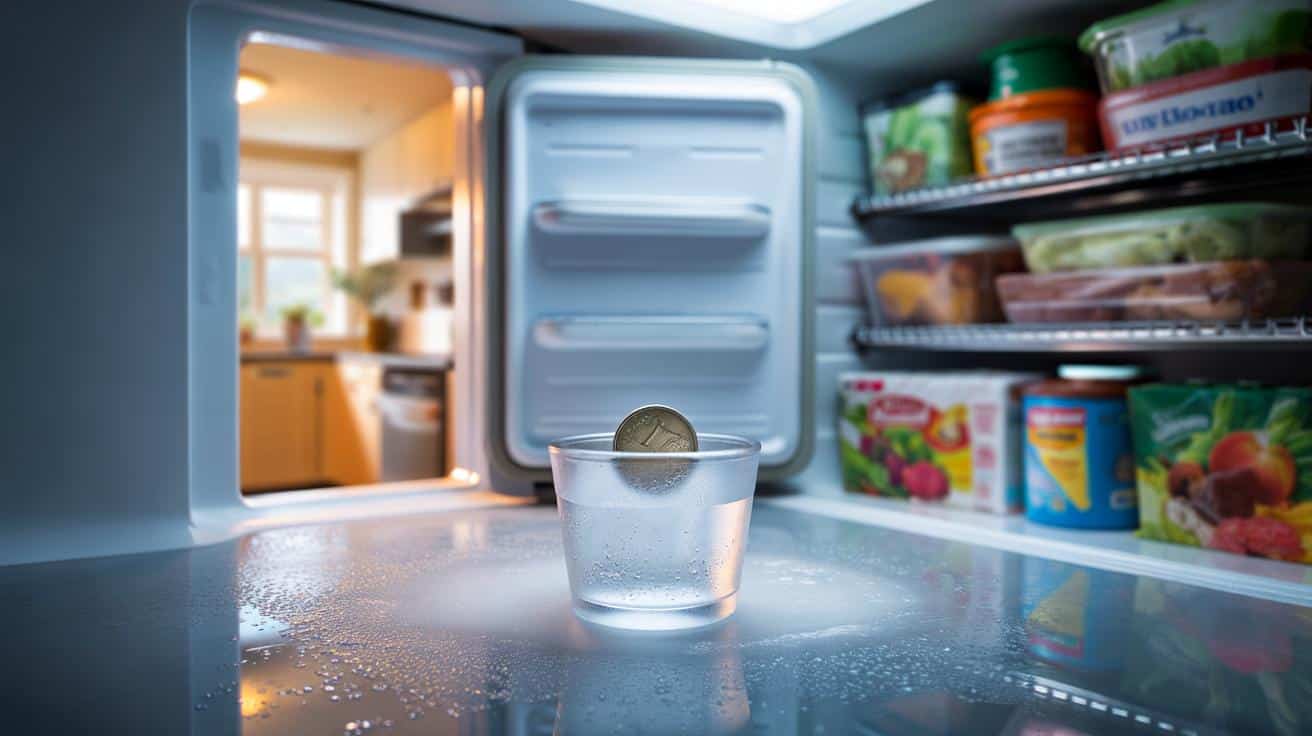 Why you should put a coin on a frozen cup of water in your freezer before going on vacation to check for power outages